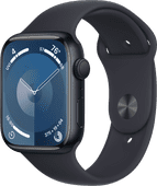 Apple Watch Series 9 45mm Midnight Aluminum Sport Band S/M Men's smartwatch