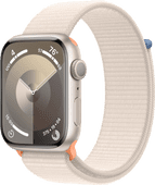 Apple Watch Series 9 45mm Starlight Aluminium Sport Loop Smartwatch promotie