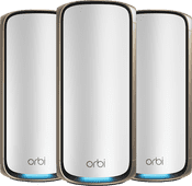 Netgear Orbi 973 Wifi 7 Lot de 3 Systèmes wifi maillés pour un grand appartement