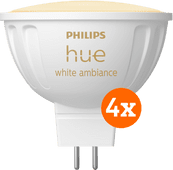 Philips Hue Spot White Ambiance MR16 Lot de 4 Douille Philips Hue MR16