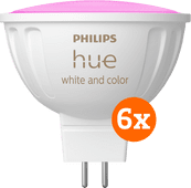 Philips Hue spot White and Color MR16 6-pack Philips Hue MR16 fitting