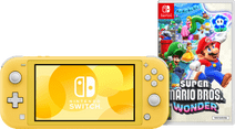 Nintendo Switch Yellow + Super Mario Bros. Wonder Nintendo Switch Lite console