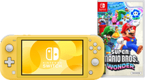 Nintendo Switch Lite Geel + Super Mario Bros. Wonder Nintendo Switch