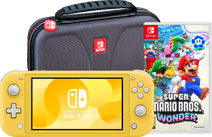 Nintendo Switch Lite Geel + Super Mario Bros. Wonder + Beschermhoes Nintendo Switch