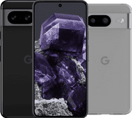 Google Pixel 8 128GB Zwart 5G + BlueBuilt Back Cover Transparant Google Pixel smartphone