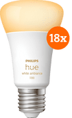Philips Hue White Ambiance E27 1100lm 18-pack Smart lamp