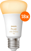 Philips Hue White Ambiance E27 1100 lm Lot de 18 Promotion : smart home