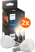 Philips Hue Luster Spherical Light White Ambiance E14 4-pack Philips Hue E14 White Ambiance