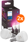 Philips Hue Luster Spherical Light White and Color E14 4-pack Philips Hue E14 spherical light