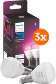 Philips Hue Luster kogellamp White and Color E14 6-pack Philips Hue E14 White & Color