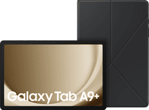 Samsung Galaxy Tab A9 Plus 11 inches 64GB WiFi Silver + Book Case Black Tablet for the whole family