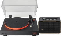 JBL Spinner Zwart + JBL Authentics 200 Platenspeler met ingebouwde voorversterker