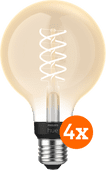 Philips Hue Filamentlamp White Globe E27 4-pack Philips Hue Filament White