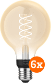 Philips Hue Filamentlamp White Globe E27 6-pack Philips Hue Filament White