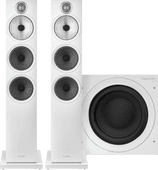 Bowers & Wilkins 603 S3 (per paar) + ASW608 Wit Hifi speaker