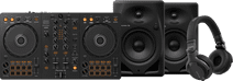 Pioneer DJ DDJ-FLX4 + Pioneer DJ HDJ-CUE1 + Pioneer DJ DM-50D Noir Pioneer DJ DDJ-FLX4