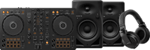 Pioneer DJ DDJ-FLX4 + Pioneer DJ HDJ-X5 Noir + Pioneer DJ DM-40D-BT Noir Pioneer DJ DDJ-FLX4