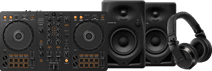 Pioneer DJ DDJ-FLX4 + Pioneer DJ HDJ-X7 Noir + Pioneer DJ DM-40D Noir Pioneer DJ DDJ-FLX4