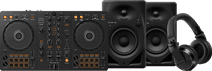 Pioneer DJ DDJ-FLX4 + Pioneer DJ HDJ-X7 Zwart + Pioneer DJ DM-40D-BT Zwart DJ controller