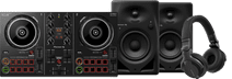 Pioneer DJ DDJ-200 + Pioneer DJ HDJ-CUE1 + Pioneer DJ DM-40D-BT Noir Pioneer DJ DDJ-200