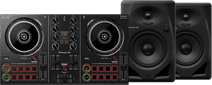 Pioneer DJ DDJ-200 + Pioneer DJ DM-50D Black Pioneer DJ controller