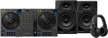 Pioneer DJ DDJ-FLX6 + Pioneer DJ HDJ-X5 Zwart + Pioneer DJ DM-40D Black Pioneer DJ controller