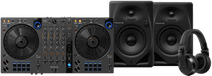 Pioneer DJ DDJ-FLX6 + Pioneer DJ HDJ-X7 Zwart + Pioneer DJ DM-50D-BT Black Pioneer DJ DDJ-FLX6