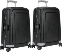 Samsonite S'Cure Valise à 4 Roulettes 55 cm Noir Set de 2 Valises Bagage à main Samsonite