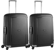 Samsonite S'Cure Valise à 4 Roulettes 69 cm Noir Set de 2 Valises Valises moyennes