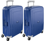 Samsonite S'Cure Spinner 55cm Dark Blue Duo Suitcase Set Samsonite spinners