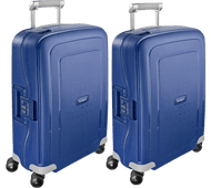 Samsonite S'Cure Spinner 55cm Dark Blue Duo Suitcase Set Samsonite S'Cure