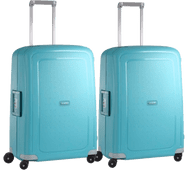 Samsonite S'Cure Spinner 69cm Duo Pack Aqua Blue Samsonite suitcase promotion