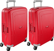 Samsonite S'Cure Spinner 55cm Crimson Red Duo Kofferset Samsonite harde koffer