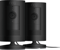 Ring Stick Up Cam Plug-In - Black 2-pack Cloud camera