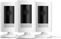 Ring Stick Up Cam Plug-In - White 3-pack Cloud camera