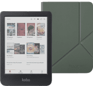 Kobo Clara Colour Zwart + Sleep Cover Groen E-reader