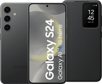 Samsung Galaxy S24 256 Go Noir 5G + Smart View Book Case Noir Samsung Galaxy S24