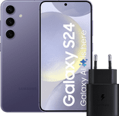 Samsung Galaxy S24 128 Go Mauve 5G + Samsung Chargeur Rapide 25 Watts Samsung Galaxy S24