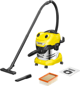 Kärcher WD 4S V-20/5/22 Kärcher WD 4, WD5, and WD 6 construction vacuum