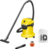Karcher WD 3 V-17/4/20 + stofzuigerzakken (4x) Bouwstofzuiger