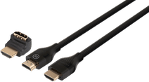 BlueBuilt HDMI Kabel 4K 60Hz Nylon 1 Meter + 90° adapter Top 10 best verkochte hdmi-kabels