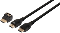 BlueBuilt HDMI Cable 4K 120Hz / 8K 60Hz Nylon 3m + 90° Adapter Computer cable