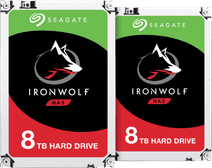 Seagate Ironwolf 8 To - Lot de 2 Bundle disques durs internes