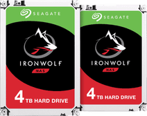 Seagate Ironwolf 4 To - Lot de 2 Bundle disques durs internes