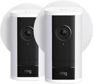 Ring Spotlight Camera Pro 2e Generatie Stekker Wit Duo Pack Ring Spotlight ip-camera
