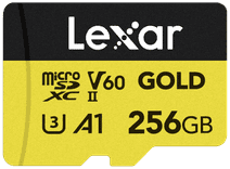 Lexar Professional microSDXC GOLD 256GB 180MB/s Micro SD card