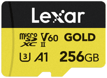 Lexar Professional GOLD 256 Go microSDXC 280 Mo/s Carte 256 Go