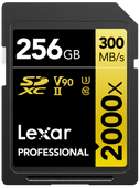 Lexar Professional SDXC 2000x GOLD 256GB 260MB/s 256GB card