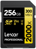 Lexar Professional 2000x GOLD 256GB SDXC Memory card