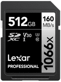 Lexar Professional 1066x SILVER 512 Go SDXC 160 Mo/s Carte mémoire Lexar